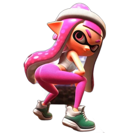 jacket, dress, weapon, hat, concept art, 3d render, vaporwave, cartoon transparent PNG cut-out