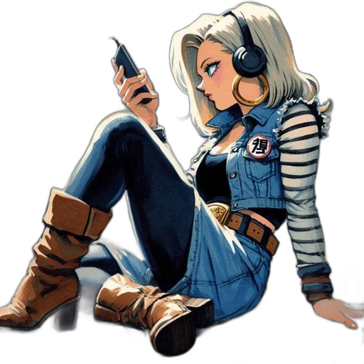 weapon, staff, jacket, comic book art, concept art, cartoon, fantasy art, blue transparent PNG cut-out