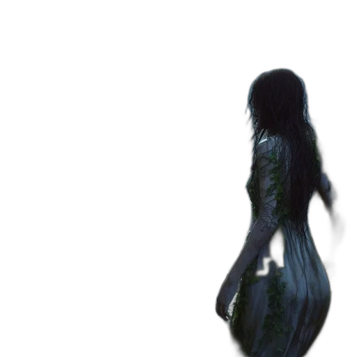 dress, creature, hair, animal, concept art, 3d render, pixel art, fantasy art transparent PNG cut-out