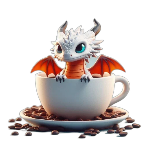 dragon, creature, 3d render, fantasy art, concept art, pixel art, blue, eyes transparent PNG cut-out