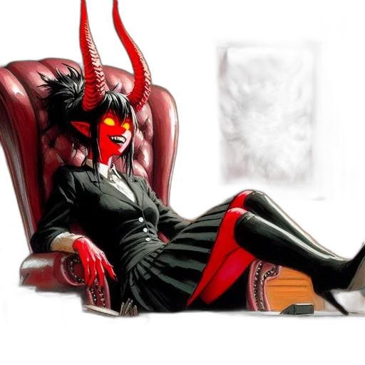 furniture, dragon, mask, fantasy art, concept art, photorealistic, comic book art, red transparent PNG cut-out