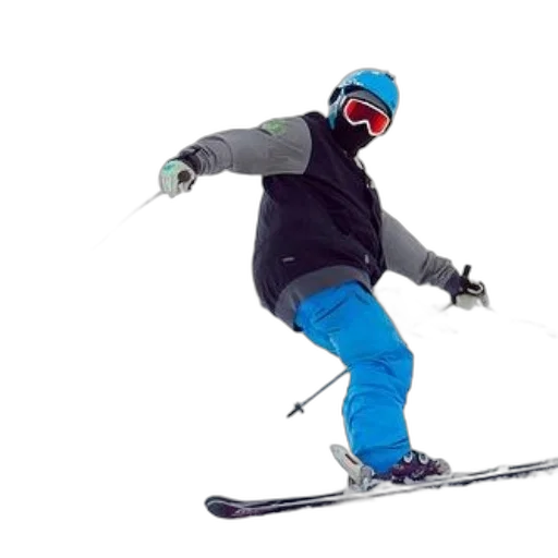 staff, face, jacket, photorealistic, snow, skier, blue, pants transparent PNG cut-out
