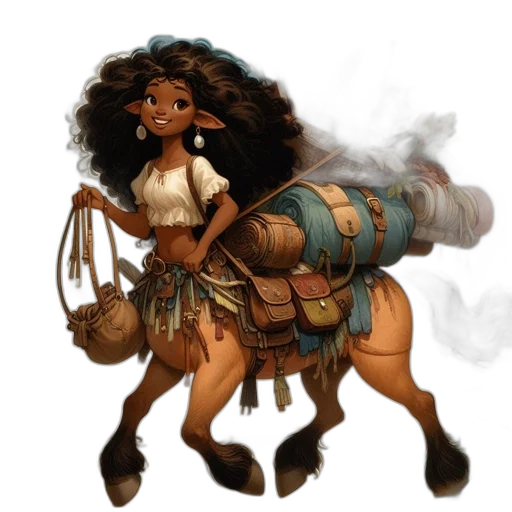 concept art, fantasy art, 3d render, young, woman, voluminous, curly, hair transparent PNG cut-out