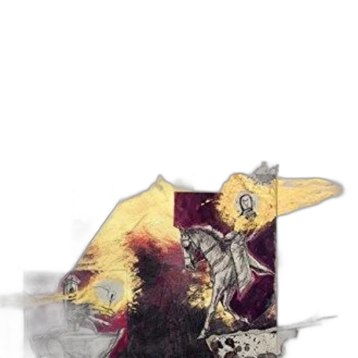 dragon, mask, jacket, crown, concept art, watercolor, fantasy art, photorealistic transparent PNG cut-out