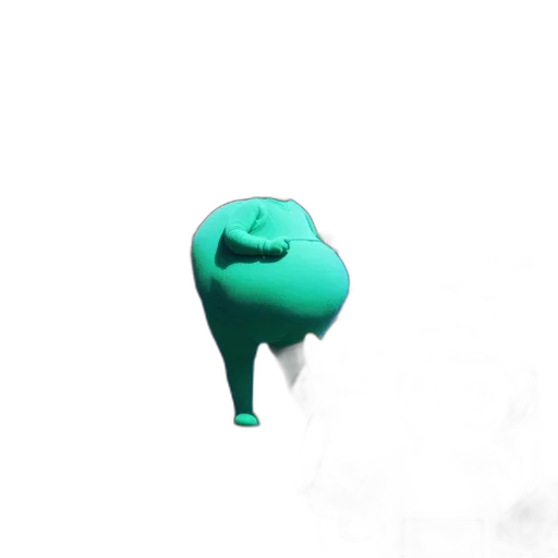 staff, creature, animal, mask, 3d render, concept art, photorealistic, vaporwave transparent PNG cut-out