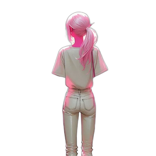 jacket, hat, robot, mask, concept art, 3d render, vaporwave, anime transparent PNG cut-out
