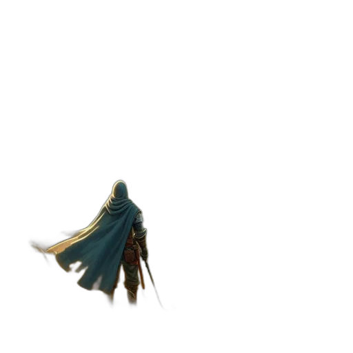 hair, creature, weapon, sword, 3d render, concept art, pixel art, comic book art transparent PNG cut-out