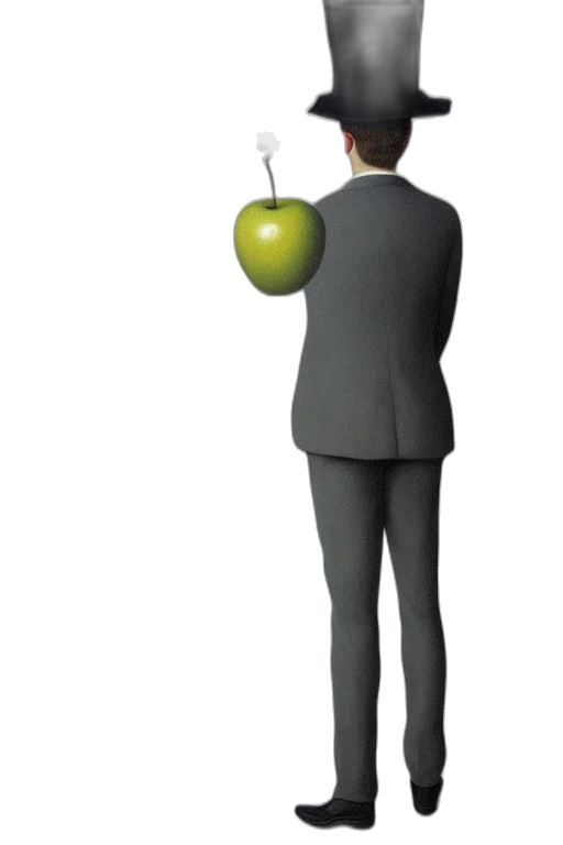 staff, jacket, food, 3d render transparent PNG cut-out