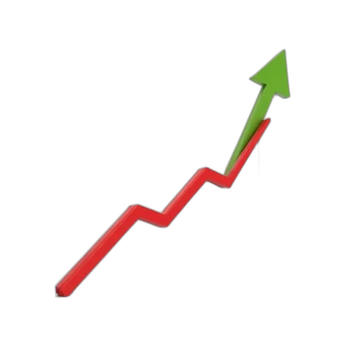 red, white, line, graph transparent PNG cut-out
