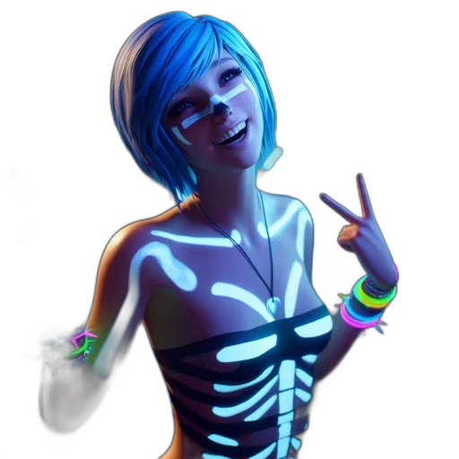 concept art, cyberpunk, pixel art, fantasy art, neon lights, neon, blue, colorful transparent PNG cut-out