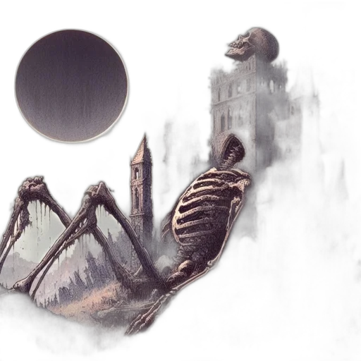 creature, concept art, fantasy art, comic book art, watercolor, fog, outer space, snow transparent PNG cut-out