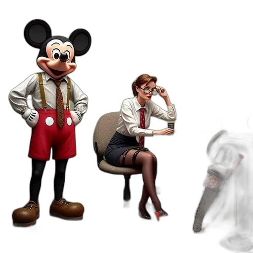 furniture, dress, robot, mask, concept art, 3d render, cartoon, photorealistic transparent PNG cut-out