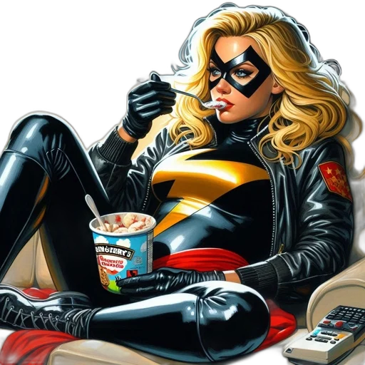 comic book art, concept art, cartoon, photorealistic, golden, woman, black, yellow transparent PNG cut-out