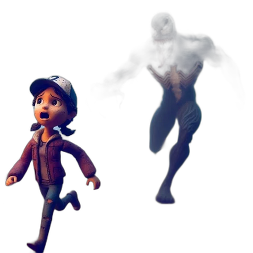 creature, robot, concept art, 3d render, pixel art, fantasy art, young, girl transparent PNG cut-out