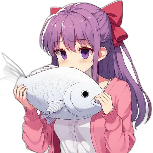 weapon, creature, animal, food, anime, pixel art, vaporwave, cartoon transparent PNG cut-out
