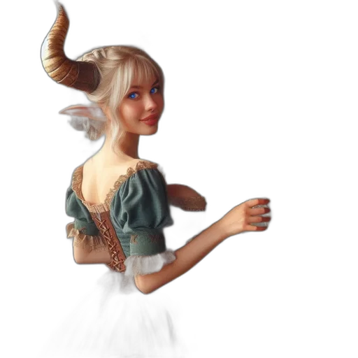 dragon, dress, staff, creature, 3d render, fantasy art, concept art, photorealistic transparent PNG cut-out