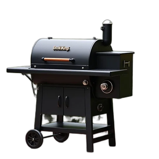 photorealistic, 3d render, broil, king, bbq4000, pellet, grill, side transparent PNG cut-out