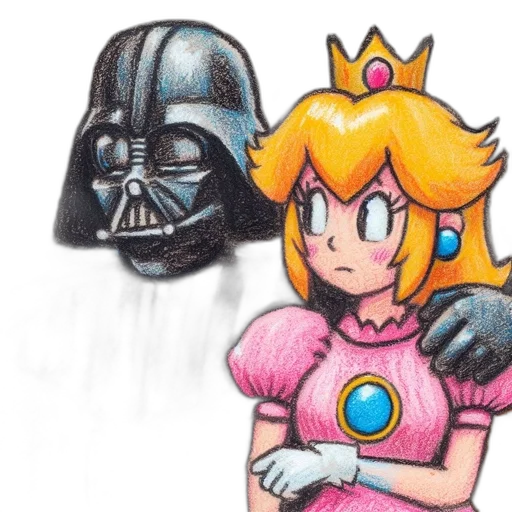 crown, mask, dress, weapon, concept art, pixel art, comic book art, watercolor transparent PNG cut-out