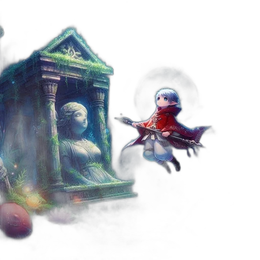 concept art, fantasy art, watercolor, 3d render, outer space, fog, underwater, blue transparent PNG cut-out