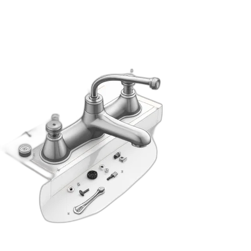 jewelry, furniture, robot, 3d render, technical, illustration, bathroom, faucet transparent PNG cut-out