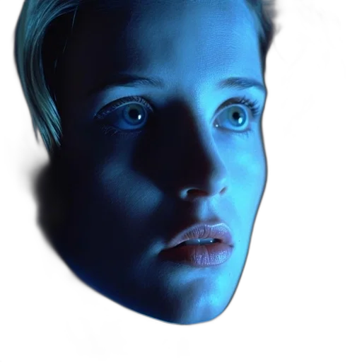 face, mask, robot, creature, photorealistic, 3d render, vaporwave, concept art transparent PNG cut-out