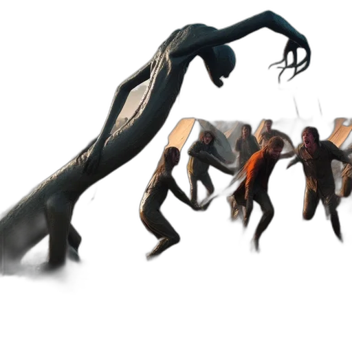 creature, weapon, staff, animal, concept art, 3d render, fantasy art, photorealistic transparent PNG cut-out