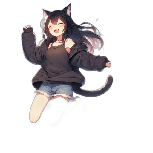 animal, creature, staff, dress, anime, pixel art, watercolor, concept art transparent PNG cut-out