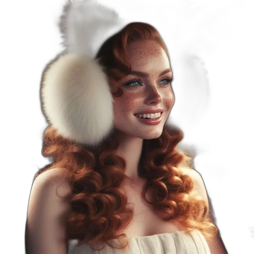 hat, hair, crown, face, photorealistic, concept art, fantasy art, 3d render transparent PNG cut-out