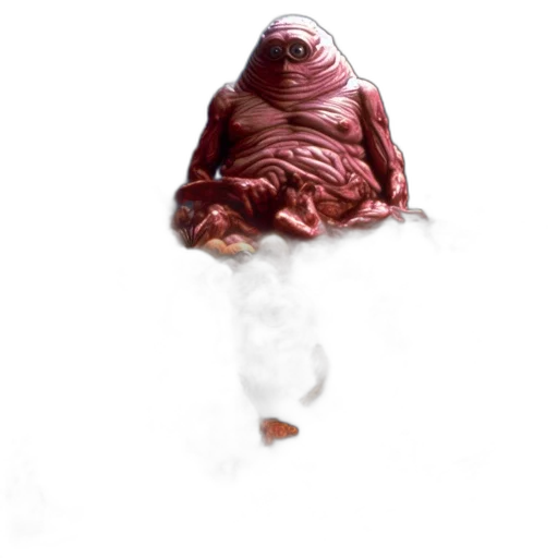 creature, umbrella, animal, dress, concept art, 3d render, photorealistic, pixel art transparent PNG cut-out