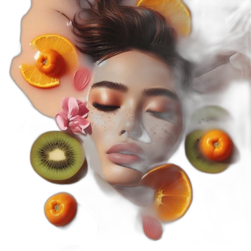 mask, face, photorealistic, 3d render, watercolor, oil painting, earth tones, pastel transparent PNG cut-out