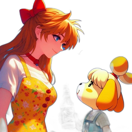dress, concept art, anime, watercolor, pixel art, fire, sunset, snow transparent PNG cut-out