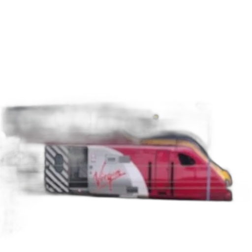 car, concept art, photorealistic, 3d render, virgin, train, passing, under transparent PNG cut-out