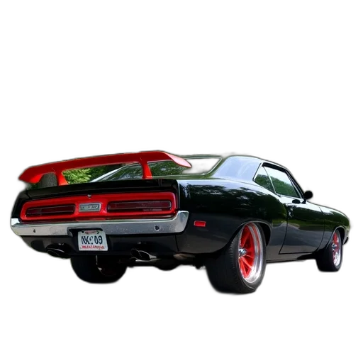 car, weapon, photorealistic, 3d render, concept art, black, red, classic transparent PNG cut-out