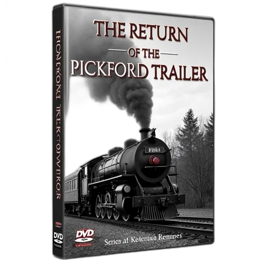 photorealistic, cover, book, titled, return, pickford, trailer, black transparent PNG cut-out