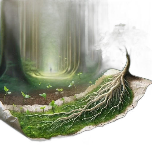 crown, hair, hat, tree, concept art, fantasy art, photorealistic, 3d render transparent PNG cut-out