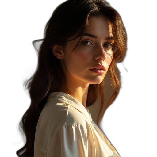 face, dress, hair, crown transparent PNG cut-out