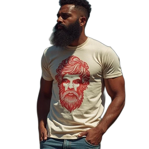 face, photorealistic, cartoon, pixel art, beard, rule, shirts, men transparent PNG cut-out