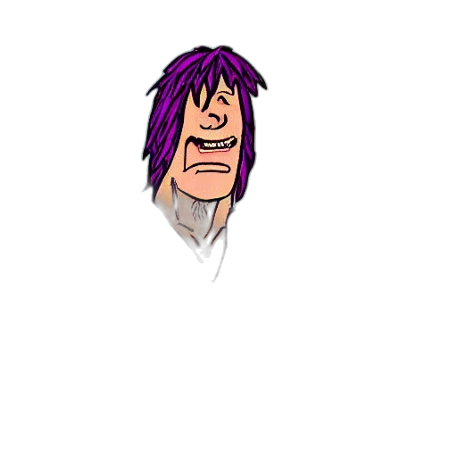 face, hair, creature, staff transparent PNG cut-out