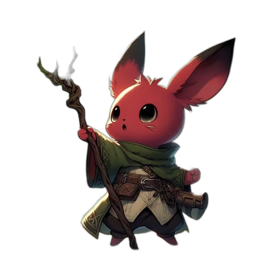 staff, weapon, animal, dragon, fantasy art, concept art, pixel art, 3d render transparent PNG cut-out