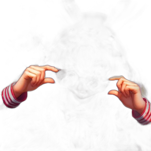 face, mask, hair, staff, 3d render, concept art, pixel art, photorealistic transparent PNG cut-out