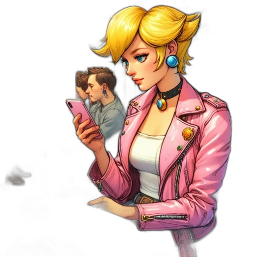 jacket, staff, weapon, face, concept art, pixel art, comic book art, cartoon transparent PNG cut-out