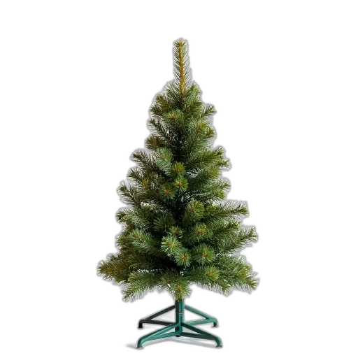tree, small, unlit, christmas, green, brown, color, scheme transparent PNG cut-out