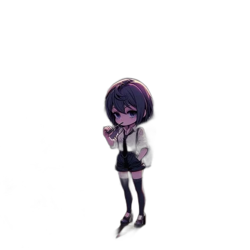 staff, creature, jacket, robot, pixel art, vaporwave, 3d render, anime transparent PNG cut-out