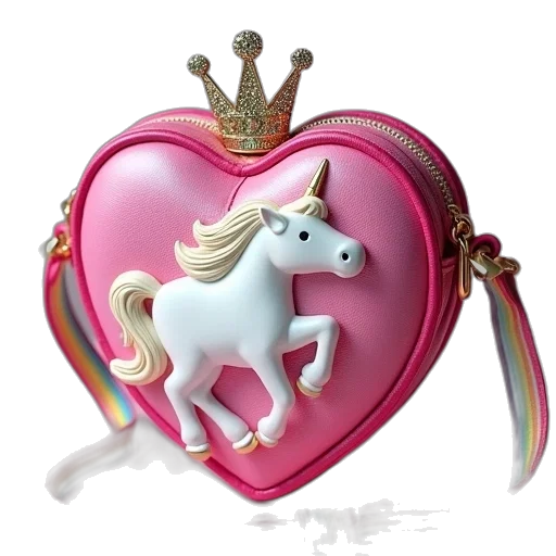 crown, jewelry, 3d render, photorealistic, concept art, fantasy art, rainbow, heart transparent PNG cut-out