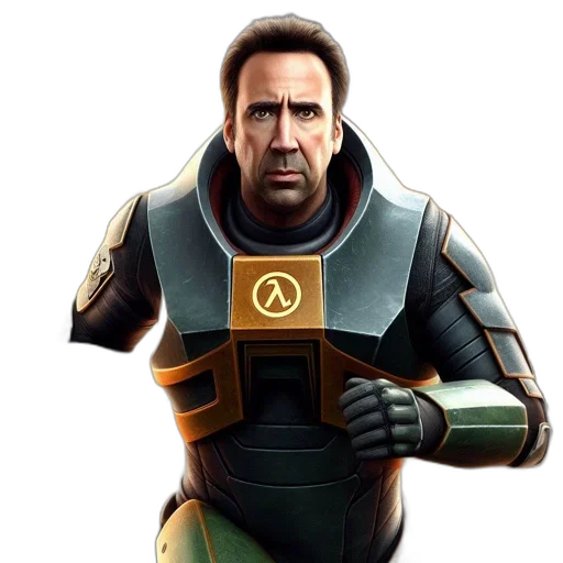 face, robot, jacket, weapon, concept art, comic book art, 3d render, pixel art transparent PNG cut-out