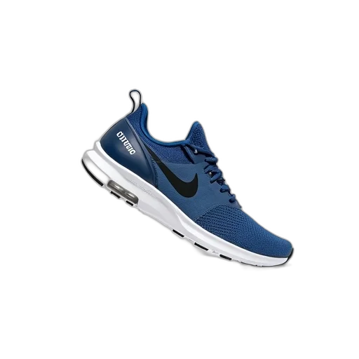 shoes, blue, single, nike, sneaker, displayed, white, background transparent PNG cut-out