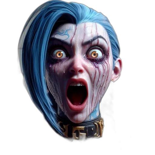 face, mask, creature, concept art, fantasy art, 3d render, comic book art, detailed transparent PNG cut-out