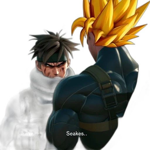 mask, jacket, weapon, staff, concept art, comic book art, anime, 3d render transparent PNG cut-out