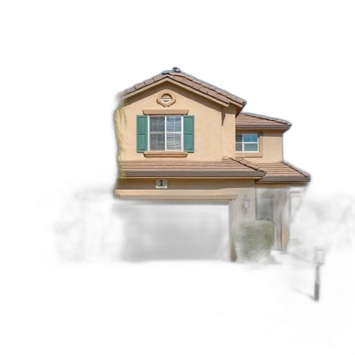 building, furniture, umbrella, 3d render, concept art, photorealistic, watercolor, fog transparent PNG cut-out