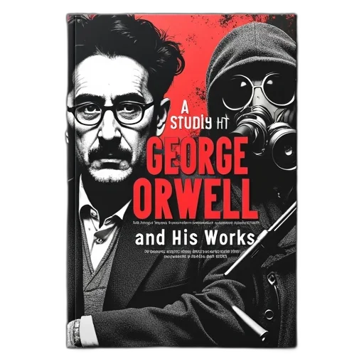 book, cover, title, reads, study, george, orwell, his transparent PNG cut-out